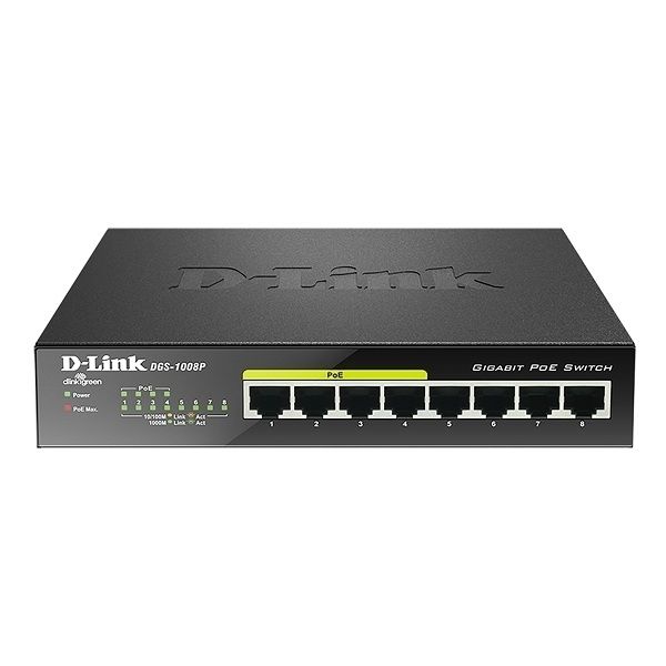 Switch D-Link 8 Ports GIGA DGS-1008A