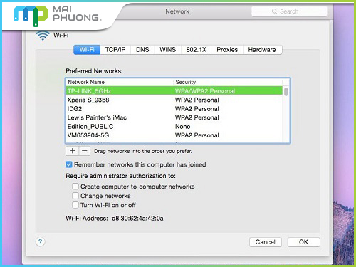 Khắc phục nhanh lỗi Macbook không kết nối được wifi tại Biên Hòa