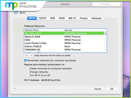 Khắc phục nhanh lỗi Macbook không kết nối được wifi tại Biên Hòa
