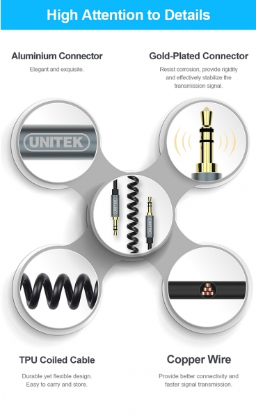 Cáp loa Unitek 3.5mm Y-C 922ABK (6)