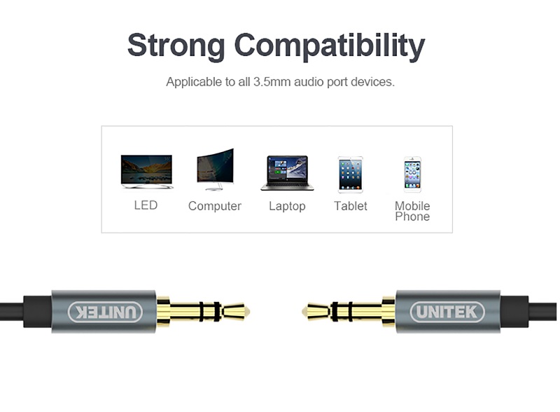 Cáp loa Unitek 3.5mm Y-C 922ABK (4)