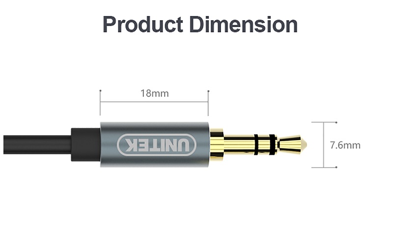 Cáp loa Unitek 3.5mm Y-C 922ABK (9)