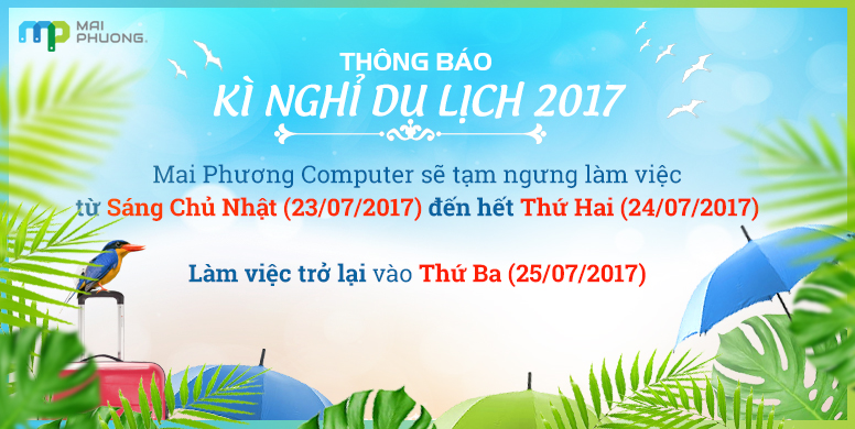 thông báo nghỉ mát hè 2017