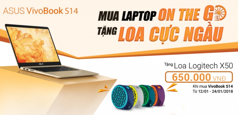 mua laptop Asus tặng loa x50