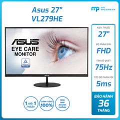 Màn hình ASUS VL279HE 27 inch /FHD(1920x1080)/WLED/IPS/HDMI/D-Sub/75Hz/5ms/Đen