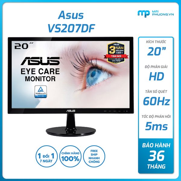 Màn hình Asus VS207DF 20 inch 60Hz HD 1366x768