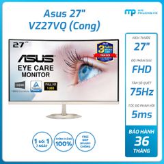 Màn hình Asus 27 inch cong 1920x1080/5ms/HDMI/D-sub/2Loa/không viền VZ27VQ