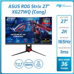 Màn hình Gaming Asus ROG Strix/27 inch cong/2K/165Hz/DisplayHDR™400 XG27WQ