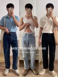 NOOBITA - Quần dài jeans ống suông 7902