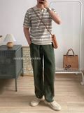 NOBITA HOME - Quần dài kaki ống suông nữa lưng chun 7913