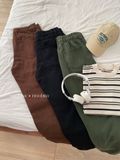 NOBITA HOME - Quần dài kaki ống suông nữa lưng chun 7913