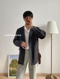 NOBITA HOME - Áo khoác vest blazer kẻ sọc có độn vai 7815