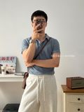 NOOBITA - Áo thun polo vải co giãn 7980