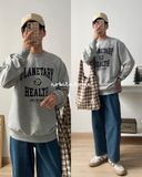 NOBITA HOME - Áo tay dài sweater vải thun nỉ cào mịn CARE OUR PLANET 7834