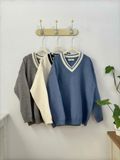NOOBITA - Sweater len mềm mịn viền cổ 8229