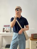 NOOBITA - Áo thun polo vải co giãn 7980