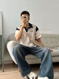 NOOBITA - Áo thun polo phối màu 8153