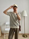 NOBITA HOME - Áo thun polo dệt kim kẻ sọc CLEVEDON