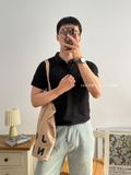 NOOBITA - Áo thun polo vải co giãn 7980