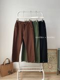 NOBITA HOME - Quần dài kaki ống suông nữa lưng chun 7913