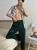NOOBITA - Quần tây ống suông phía sau lưng chun 7979