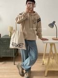 NOOBITA - Áo khoác hoodie nỉ da cá form rộng WESTERN 1863 8043