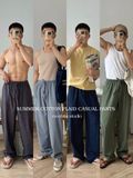 NOOBITA - Quần dài lưng chun kẻ caro 8173