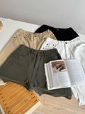 NOOBITA - Quần shorts kaki phía sau lưng chun 8175