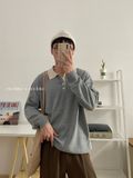 NOOBITA - Áo polo len mịn thu đông tay dài form rộng 7997
