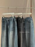NOOBITA - Quần dài jeans ống rộng phía sau lưng chun 8141