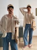 NOBITA HOME - Áo khoác len đục lỗ 7779