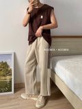 NOOBITA - Quần dài thun phối kẻ sọc 7930