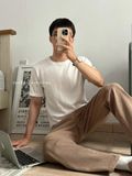 NOOBITA - Áo len dệt kim tay ngắn 8024
