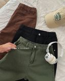 NOBITA HOME - Quần dài kaki ống suông nữa lưng chun 7913