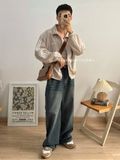 NOOBITA - Áo khoác gió form ngắn viền tay 8147