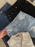 NOOBITA - Quần dài jeans ống suông 7902