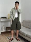 NOOBITA - Quần shorts kaki phía sau lưng chun 8175