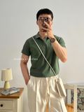 NOOBITA - Áo thun polo vải co giãn 7980