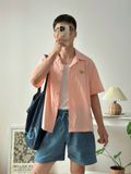 NOOBITA - Sơ mi tay ngắn cổ vest thêu 8252