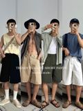 NOOBITA - Quần shorts kaki phía sau lưng chun 8175