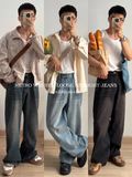 NOOBITA - Quần dài jeans ống rộng phía sau lưng chun 8141