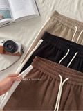 NOOBITA - Quần dài lưng chun chất nhung tăm 8086