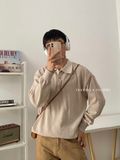 NOOBITA - Áo polo len mịn thu đông tay dài form rộng 7997