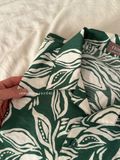 NOOBITA - Sơ mi cuban shirt hoạ tiết lá 8110