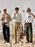 NOBITA HOME - Quần baggy nam ống suông vải denim 7701