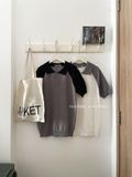 NOOBITA - Áo thun polo det kim tay raglan 8000