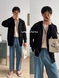 NOBITA HOME - Áo khoác len đục lỗ 7779