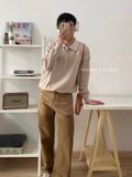 NOOBITA - Áo polo len mịn thu đông tay dài form rộng 7997