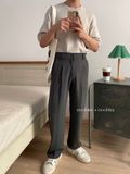 NOOBITA - Quần tây ống suông phía sau lưng chun 7979