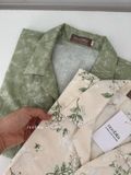 NOOBITA - Sơ mi tay ngắn cổ vest hoạ tiết 8054